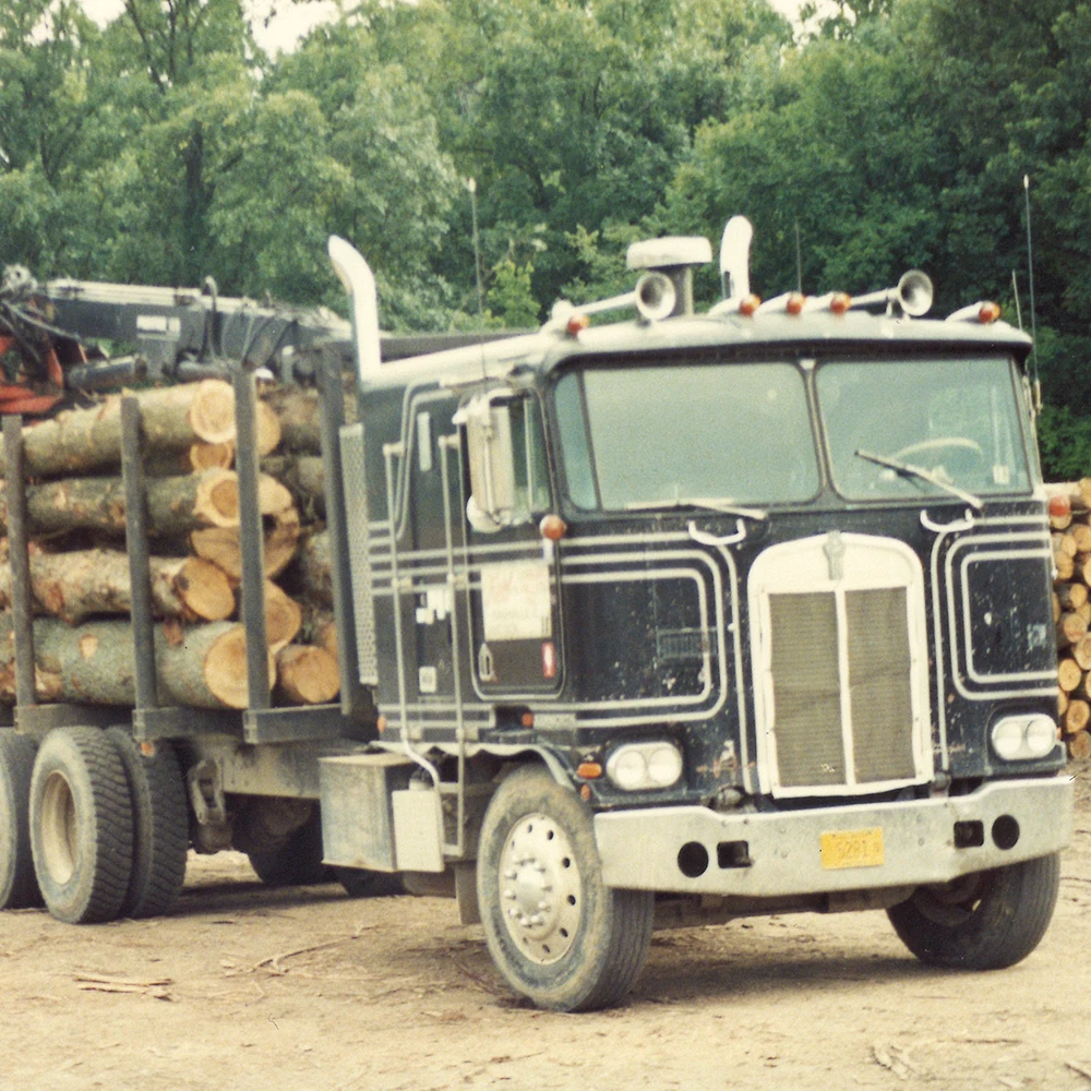 One of U.S. Pallet Supply's Original Trucks Loaded with Lumber